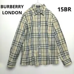 BURBERRYLONDON シャツ 15BR ベージュ ホースロゴ チェックのサムネイル