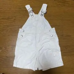 baby GAP オーバーオール ホワイト デニム サロペット