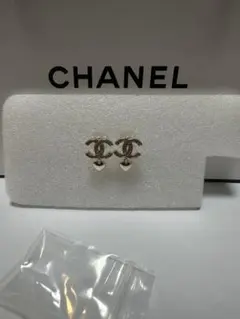 【CHANEL】ハートチャーム ピアス ゴールド ヴィンテージ