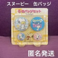 SNOOPY スヌーピー 缶バッジ セット 未開封　匿名発送　2015年