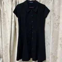 ショパンドゥ 黒 シャツワンピース 160cm