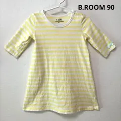 B.ROOM 90cm イエロー　ボーダー　チュニック　ワンピースのサムネイル