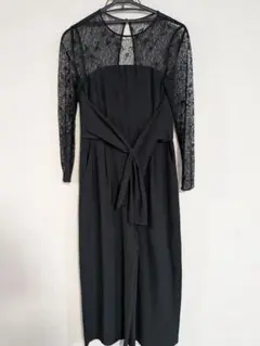 ZARA BASIC ブラックロングドレス オールインワン