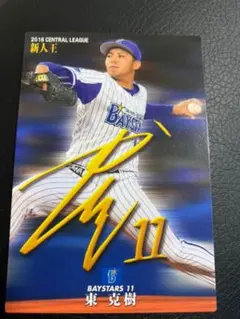 横浜DeNAベイスターズ　東克樹　プロ野球チップスカード 2018
