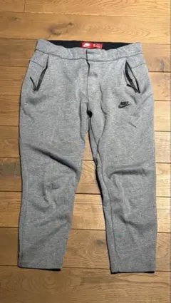【美品】NIKE テックフリース クロップドパンツ グレー Mサイズ