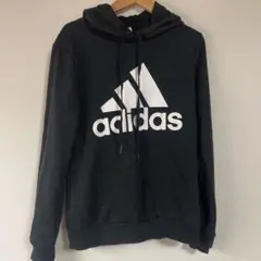 adidas 黒 パーカー Mサイズ