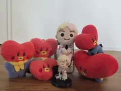 TATAちょっこりさんTinyTANたっとんキーリングフィギュアセット イス付き