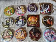 【新品未使用】ワンピース 輩缶バッジ 12枚セット 麦わらストア限定 まとめ売り