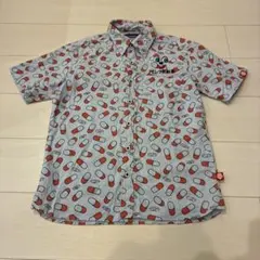 希少 パンクドランカーズ 総柄シャツ コットン ドラッグ パンクド製薬 カプセルのサムネイル