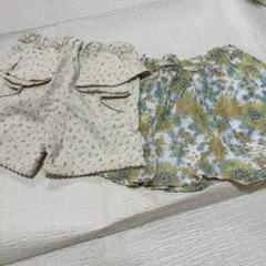 106 ひまわりショートパンツとスカートセット　プティマイン