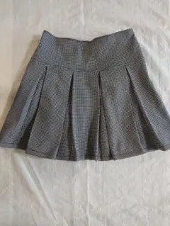 チェック柄 プリーツミニスカート