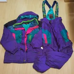 ellesse　スキーウェア　スノボー　上下　昭和レトロ　ヴィンテージ　紫 ellesse スキーウェア スノボー 上下 昭和レトロ ヴィンテージ 紫