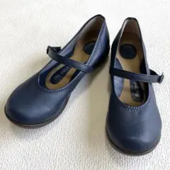 【値下げ】【美品】Re:getA リゲッタフラットシューズネイビーSサイズ22㎝のサムネイル