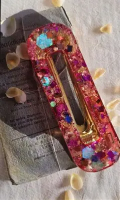 カラフルレジン ヘアクリップ