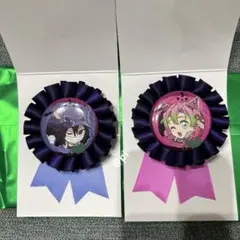 鬼滅の刃　ハロウィン コサージュ風バッジ　甘露寺蜜璃 伊黒小芭内