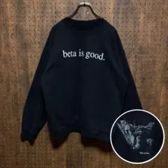 US古着　バックプリント　クルーネック　スウェット　ブラック　usw08