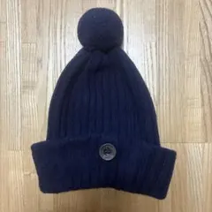 DIESEL ニット帽 ビーニー ポンポン付き ネイビー