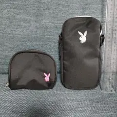 PLAYBOY ポーチ 2点セット ブラックのサムネイル