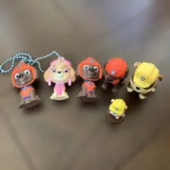 パウ・パトロール 6体セット キーホルダー ミニフィギュア