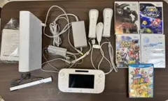 Wii U 本体 32GB 白 動作品 フルセット ソフト本付