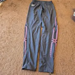 ミズノ　陸上ロングタイツ　M　ブラック