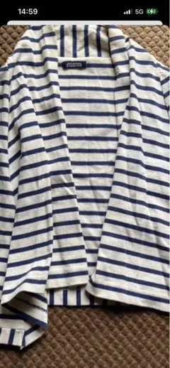 JOURNAL STANDARDコットンボーダーカーディガン袖レース可愛い！