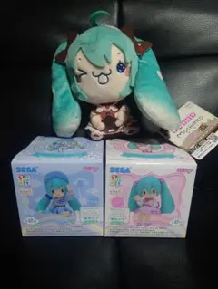 初音ミク フィギュア ぬいぐるみ 3点セット 新品 未使用 未開封
