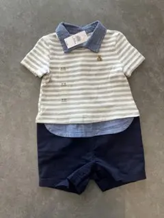 Baby Gap ボーダー ポロシャツ セットアップ 6-12ヶ月