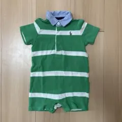 Ralph Lauren ストライプロンパース 6M