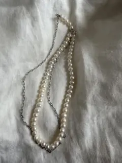 ucalypt パールチェーンネックレス シルバー