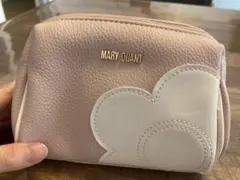 MARY QUANT ピンクポーチ フラワーモチーフ化粧ポーチ小物アクセサリー