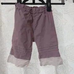 zùppà パープル レース付き裾パンツ 60