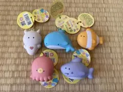 つぶらな瞳の水族館 スクイーズ6個セット タグ付き