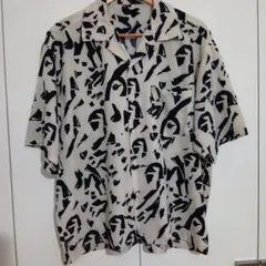 coca　半袖シャツ ベージュ/黒