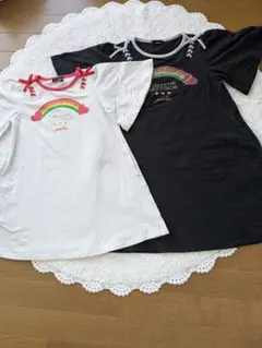 姉妹お揃いコーデ　JENNI Love　チュニックワンピース