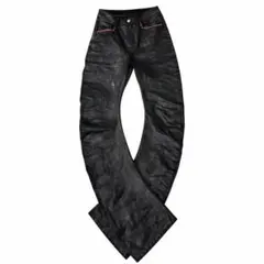 SEE opium Glossy Waxed Curved FlareDenim - メルカリ