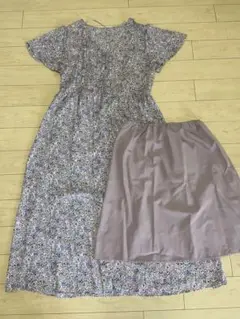 gu 花柄ワンピース