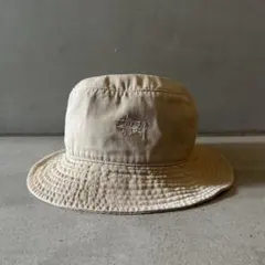 90s old stussy ハット ベージュ L/XL 美品