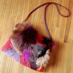 【本革×リアルファー】VIVIANE CAZENEUVE ショルダーバッグ