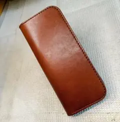 C22 栃木レザー【本革】無双　バイカーズウォレット　財布　YKKファスナー　茶 C22 栃木レザー【本革】無双 バイカーズウォレット 財布 YKKファスナー