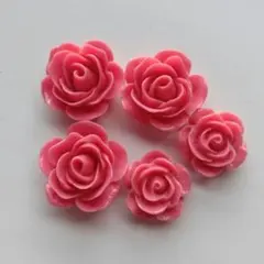 【ローズ薔薇6】フラワーカボションアクセサリー 副資材パーツ