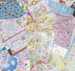 100枚以上！大量★平成レトロ★ メモ シール 便せん 封筒 うさちゃんセット