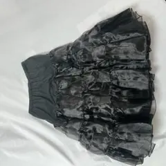 パニエ　ブラック　ふわふわ　黒　ボリューム　ドレス　かさまし　ロリータ　姫