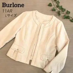 Burlone ノーカラージャケット 11AR ホワイト 入学　フォーマル