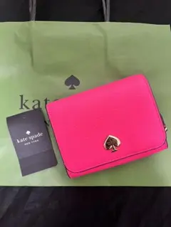kate spade 二つ折り財布 レザー ウォレット KK056 桃色