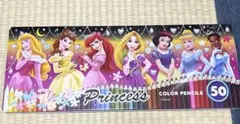 未使用品　ディズニープリンセス　色鉛筆　50色