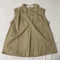 【明日削除】Ray BEAMS ビームス ノースリーブシャツ ベージュ きれいめ