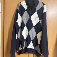 TOMMY HILFIGER アーガイルセーター XLのサムネイル