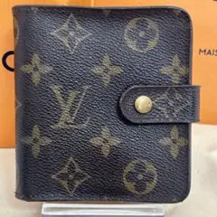 Louis Vuitton ルイヴィトン コンパクトジップ モノグラム 折り財布