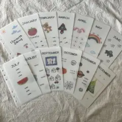 12month saving challenge クレヨン